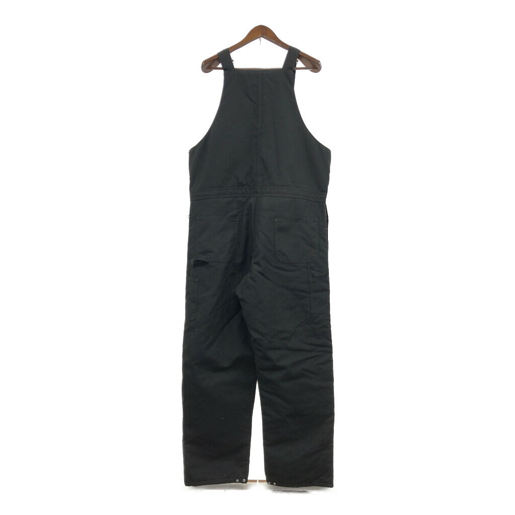Carhartt カーハート ダック ダブルニー オーバーオール ワーク ブラック (メンズ 36×34) 中古 古着 Q2768