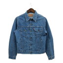 90年代 USA製 Levi's リーバイス 71506-0216 デニムジャケット ジャケット アメカジ ブルー (メンズ 42L) 中古 古着 Q3126