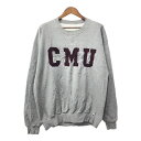 90年代 RUSSELL ATHLETIC ラッセル CMU スウェット カレッジ グレー (メンズ XL) 中古 古着 Q3315(4)