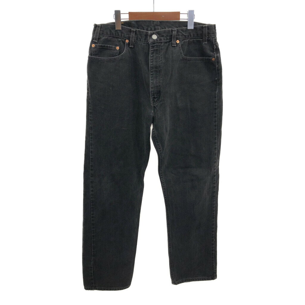 DESCRIPTION ブランドLevi's/リーバイス サイズ【表記】W38 L32【実寸】 ウエスト：約90cm股上：約37cm股下：約79cmわたり幅：約30cm裾幅：約22cm 主な素材表地 : コットン 色ブラック 仕様 90年代アメカジ505 状態 汚れ：ももキズ：股、ヒップ 裾裏地 商品管理番号Q3433 ABOUT ITEM商品撮影時の照明やお使いのモニター・ブラウザ等ご覧いただく環境により実物と商品画像の色が多少異なる場合がございます。全てアメリカからの輸入品ですがブランドやアイテムによりそれぞれサイズ感が異なります。生地の伸縮や厚み等、測定に多少の誤差が生じる場合がございますが、表記サイズと合わせまして実寸値を記載させていただいておりますので必ずご確認ください。新品や未使用品と記載があるもの以外は全て中古品ですので、程度は異なりますが使用感がございます。状態は慎重に確認し商品説明や画像により記載しておりますが、全てを記載することは中古品の特性上困難です。ご不明な点やご質問がございましたらお気軽にお問い合わせください。