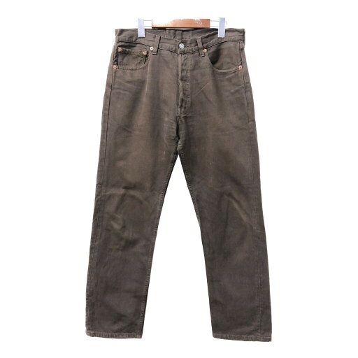 90年代 USA製 Levi's リーバイス 501 デニムパンツ ブラウン (メンズ W32 L30) 中古 古着 Q3643 90年代 USA製 Levi's リーバイス 501 デニムパンツ ブラウン (メンズ W32 L30) 中古 古着 Q3643