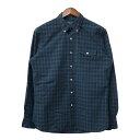 90年代 RALPH LAUREN ラルフローレン ボタンダウンシャツ ワンポイントロゴ グリーン (メンズ) 中古 古着 Q3984