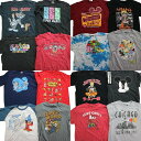 古着卸 まとめ売り キャラクター 半袖Tシャツ 16枚セット (メンズ L /XL ) ナルト ミッキー トムとジェリー MS4601