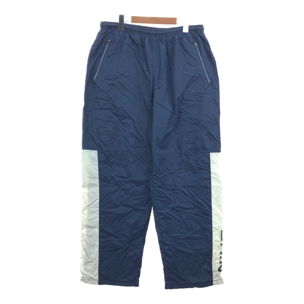 2000年代～ NIKE ナイキ ナイロン トラックパンツ スポーツ ネイビー (メンズ XL) 中古 古着 Q4480