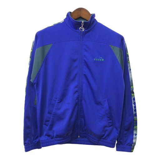 80年代 Diadora ディアドラ ジャージ トラックジャケット スポーツ ブルー (メンズ 36 R) 中古 古着 Q4744 80年代 Diadora ディアドラ ジャージ トラックジャケット スポーツ ブルー (メンズ 36 R) 中古 古着 Q4744