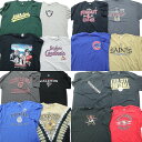 古着卸 まとめ売り プロチーム 半袖Tシャツ 16枚セット (メンズ 2XL /3XL ) ロゴプリント カレッジ NFL NBA NHL メジャー MS6242