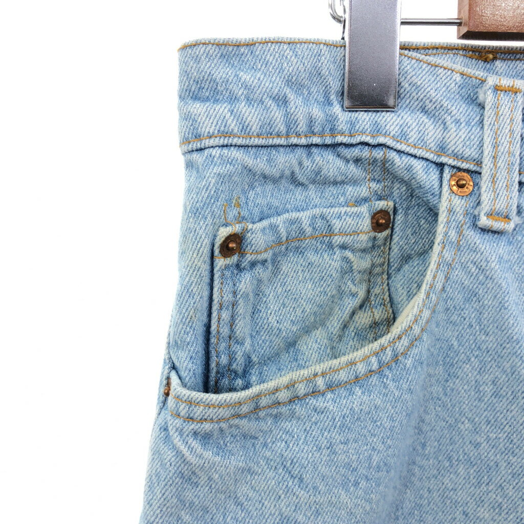 SALE///// 90年代 USA製 Levi's リーバイス 505 デニムパンツ ライトブルー (メンズ W36 L30) 中古 古着 Q5179