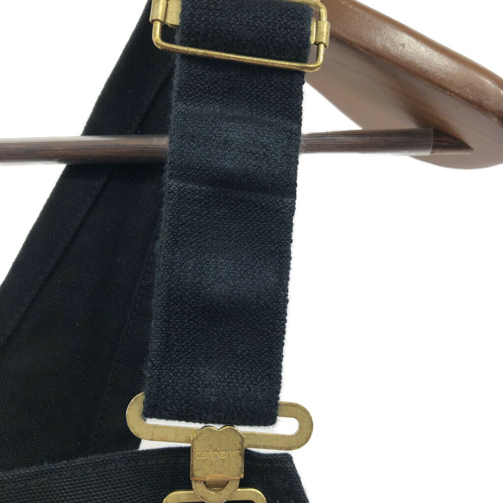 Carhartt カーハート ダック ダブルニー ビブオーバーオール ワーク ブラック (メンズ LARGE REGULAR) 中古 古着 Q5310