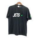 90年代 USA製 JERZEES ジャージーズ 企業ロゴ 半袖Tシャツ ブラック (メンズ XL) 中古 古着 Q5836(4)
