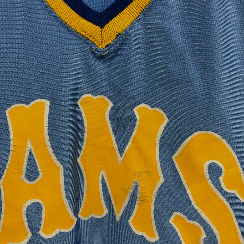 90年代 USA製 Champion チャンピオン フットボール ゲームシャツ ユニフォーム ライトブルー (メンズ XL) 中古 古着 Q5989 3