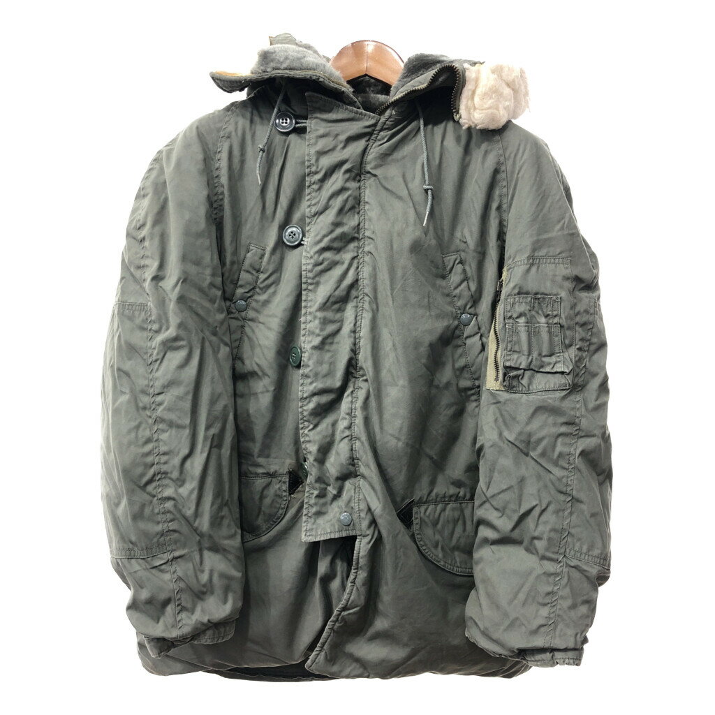 70年代 米軍実物 U.S.AIRFORCE N-3B フライトジャケット ヴィンテージ ミリタリー (メンズ MEDIUM) 中古 古着 Q5957