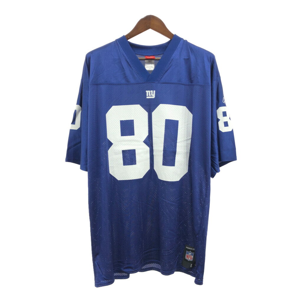 Reebok リーボック NFL ニューヨーク ジャイアンツ ユニフォーム プロチーム ブルー (メンズ L) 中古 古着 Q6355