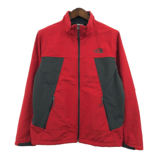 THE NORTH FACE ノースフェイス ソフトシェル フリースジャケット アウトドア レッド (メンズ L) 中古 古着 Q6686 THE NORTH FACE ノースフェイス ソフトシェル フリースジャケット アウトドア レッド (メンズ L) 中古 古着 Q6686