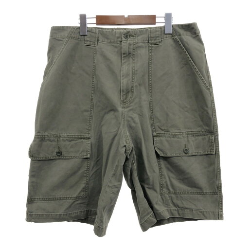 HILFIGER DENIM ヒルフィガーデニム ショートパンツ カーキ (メンズ W34) 中古 古着 Q6605 HILFIGER DENIM ヒルフィガーデニム ショートパンツ カーキ (メンズ W34) 中古 古着 Q6605