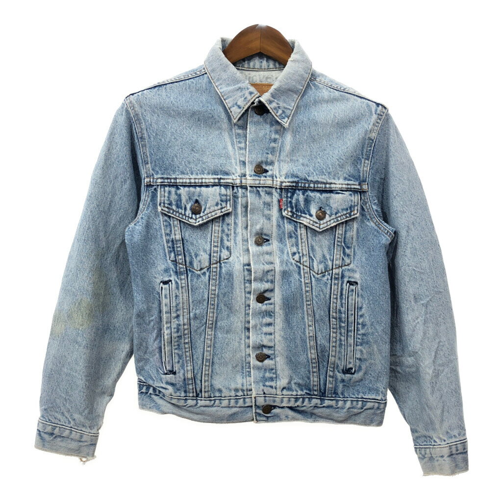90年代 USA製 Levi's リーバイス 70503 デニムジャケット ライトブルー (メンズ 40 R) 中古 古着 Q7182