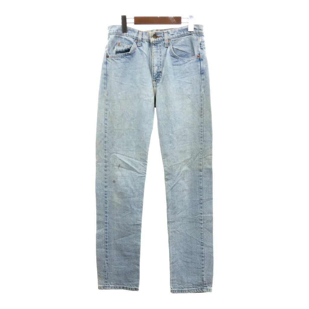 SALE///// 90年代 USA製 Levi's リーバイス 505 デニムパンツ ライトブルー (メンズ W31 L34) 中古 古着 Q7237