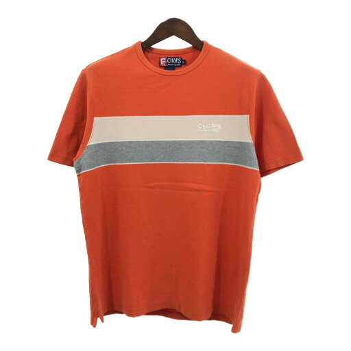 CHAPS チャップス 半袖Tシャツ ボーダー ラルフローレン オレンジ (メンズ M) Q7368 CHAPS チャップス 半袖Tシャツ ボーダー ラルフローレン オレンジ (メンズ M) Q7368
