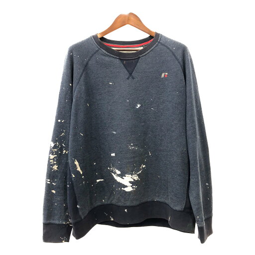RUSSELL ATHLETIC ラッセル ペイント スウェット グレー (メンズ XL) 中古 古着 Q7478 RUSSELL ATHLETIC ラッセル ペイント スウェット グレー (メンズ XL) 中古 古着 Q7478