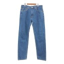 Levi's リーバイス 505 デニムパンツ ブルー (メンズ W33 L34) 中古 古着 Q7516(4)