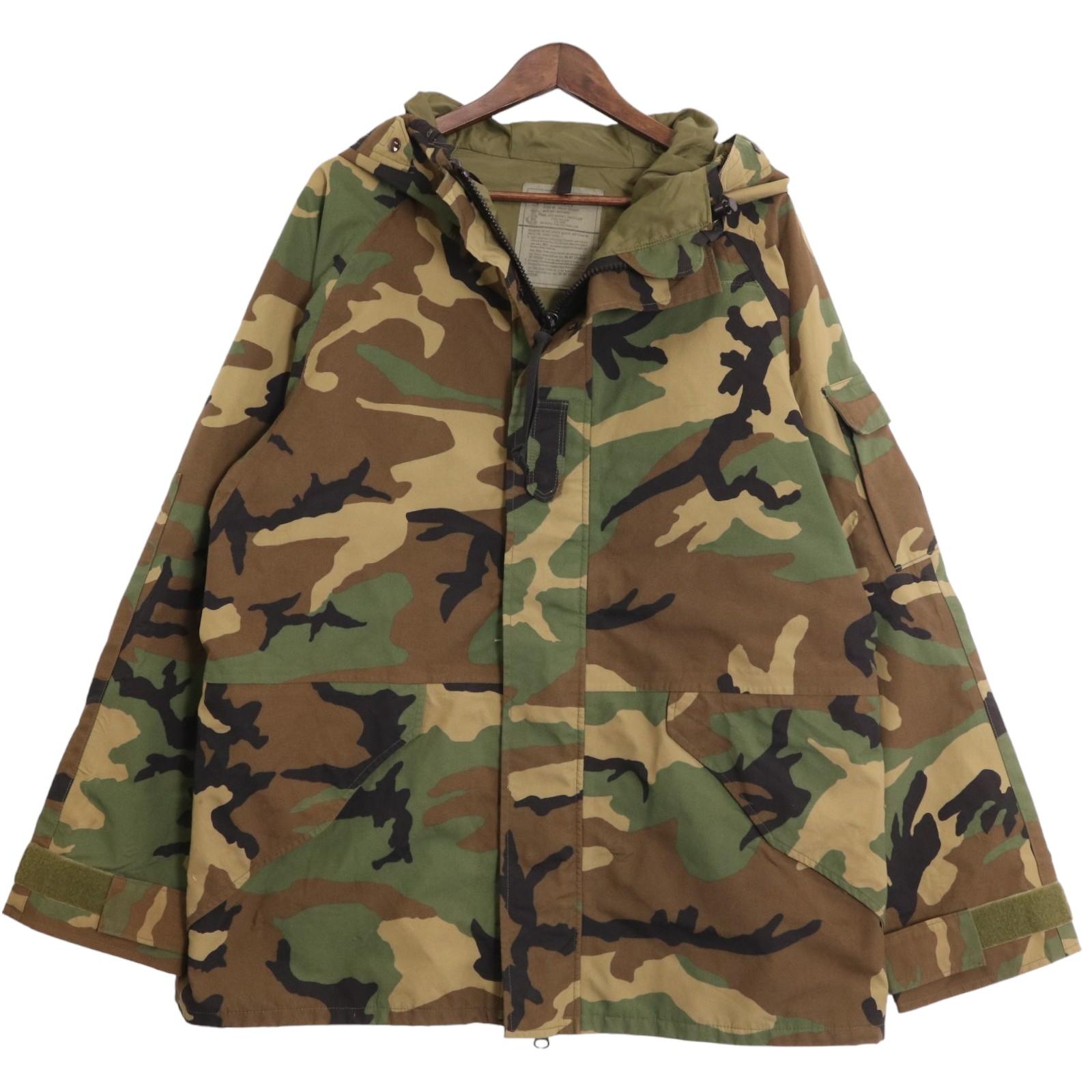 Rakuten - 90年代 米軍実物 U.S.ARMY ECWCS GEN1 GORE-TEXパーカー ウッドランドカモ (メンズ L-L) 中古 古着 A0034