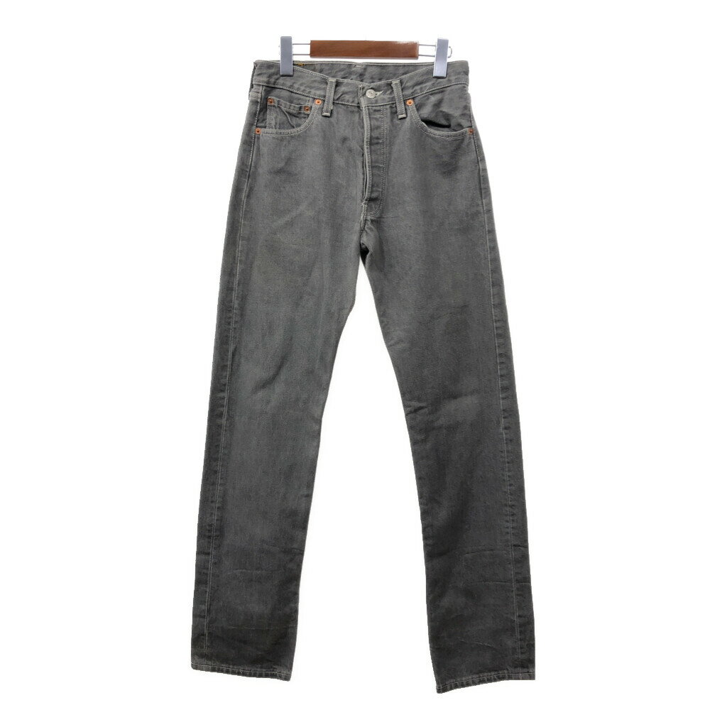 イギリス製 Levi's リーバイス 501 デニムパンツ ライトグレー (メンズ W30 L34) 中古 古着 Q7656