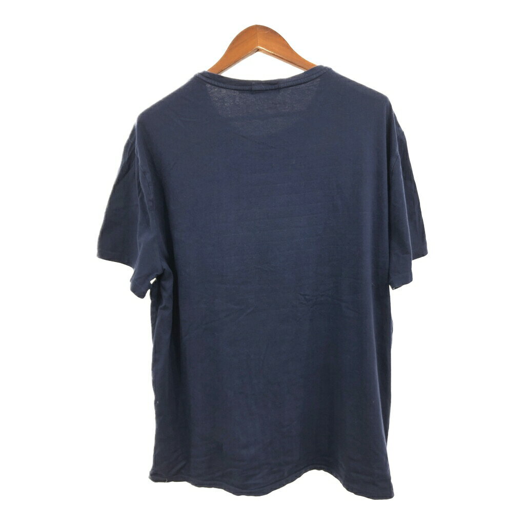 Polo by Ralph Lauren ポロ ラルフローレン ポロベア 半袖Tシャツ 大きいサイズ シングルステッチ ネイビー(メンズ 2XL) 中古 古着 Q7705