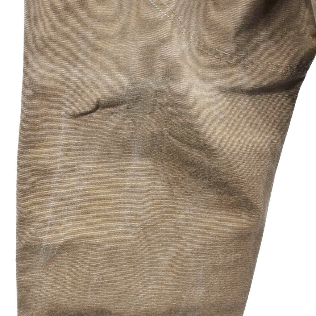 90年代 USA製 Carhartt カーハート ダック ナイロン ハンティングパンツ 大きいサイズ ブラウン (メンズ W42 L30) 中古 古着 Q7743