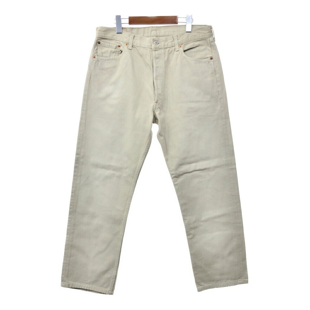 SALE///// 90年代 スペイン製 Levi's リーバイス デニムパンツ ライトグレー (メンズ W36 L36) 中古 古着 Q7657