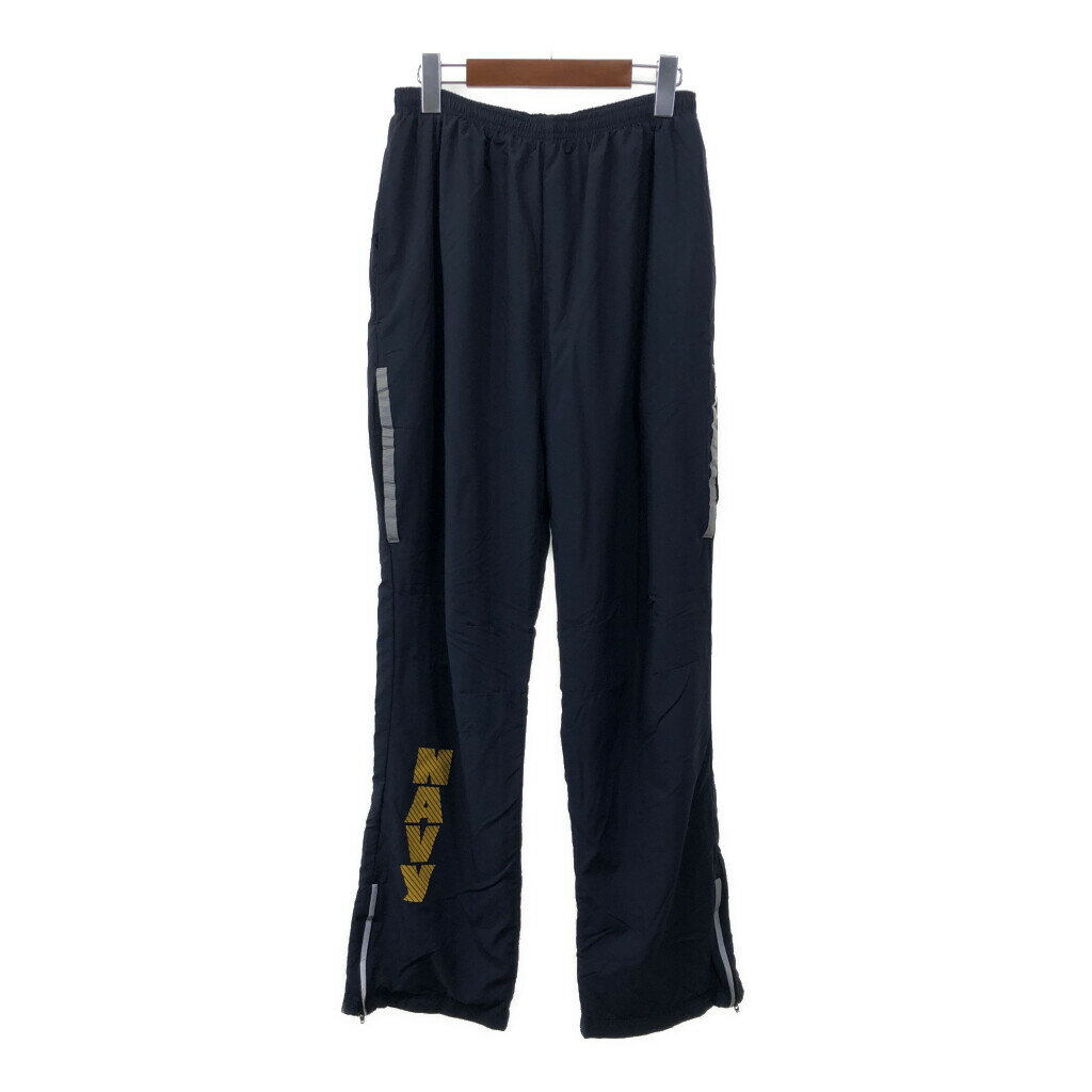 米軍実物 U.S.NAVY ランニングスーツパンツ ミリタリー ネイビー (メンズ MEDIUM REGULAR) 中古 古着 Q7811