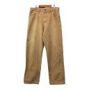 Dickies ディッキーズ ダック ワークパンツ ライトブラウン (メンズ W35) 中古 古着 Q7890(4)