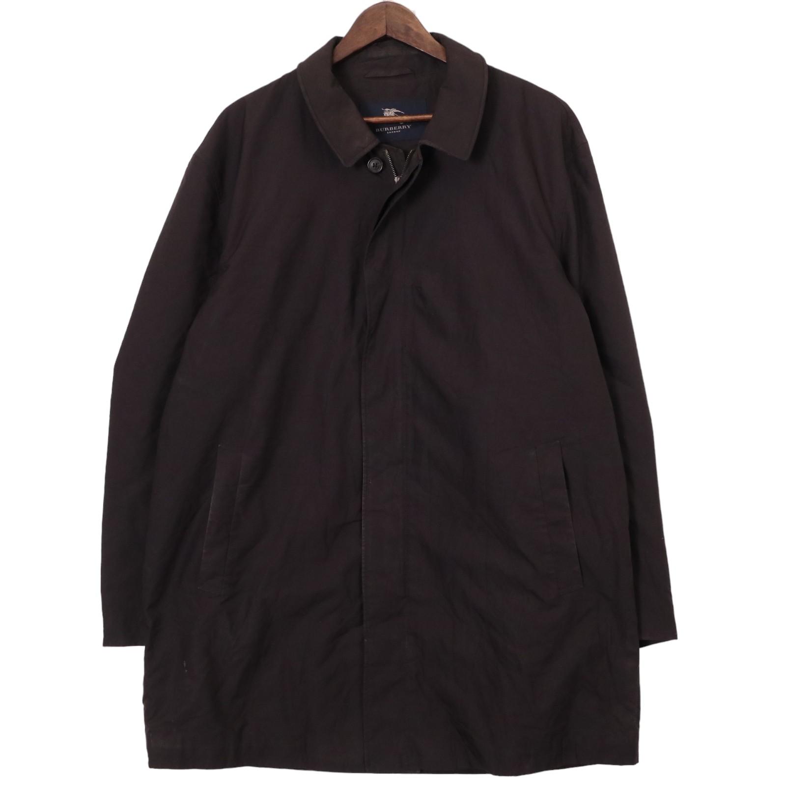 BURBERRY バーバリー ハーフコート ブラック(メンズ 52)中古 古着 A0075