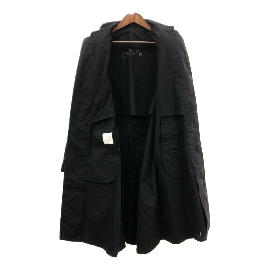 80年代 米軍実物 U.S.NAVY レインコート ミリタリー ネイビー (メンズ MEDIUM LONG) 中古 古着 Q8505