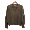 70年代 THE JCPenney Sweater アクリル ニット カーディガン ヴィンテージ ブラウン (メンズ M) 中古 古着 Q9708
