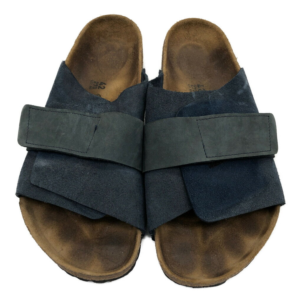 BIRKENSTOCK ビルケンシュトック KYOTO レザー サンダル ネイビー (メンズ 27) 中古 古着 KA1212