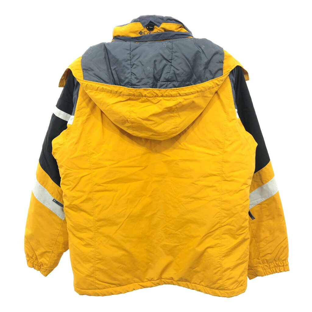 Columbia コロンビア 中綿 ナイロン ジャケット アウトドア イエロー (メンズ M) 中古 古着 R0224
