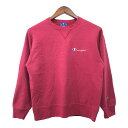 90年代 USA製 Champion チャンピオン スウェット ワンポイントロゴ ピンク (レディース MEDIUM) 中古 古着 Q9863