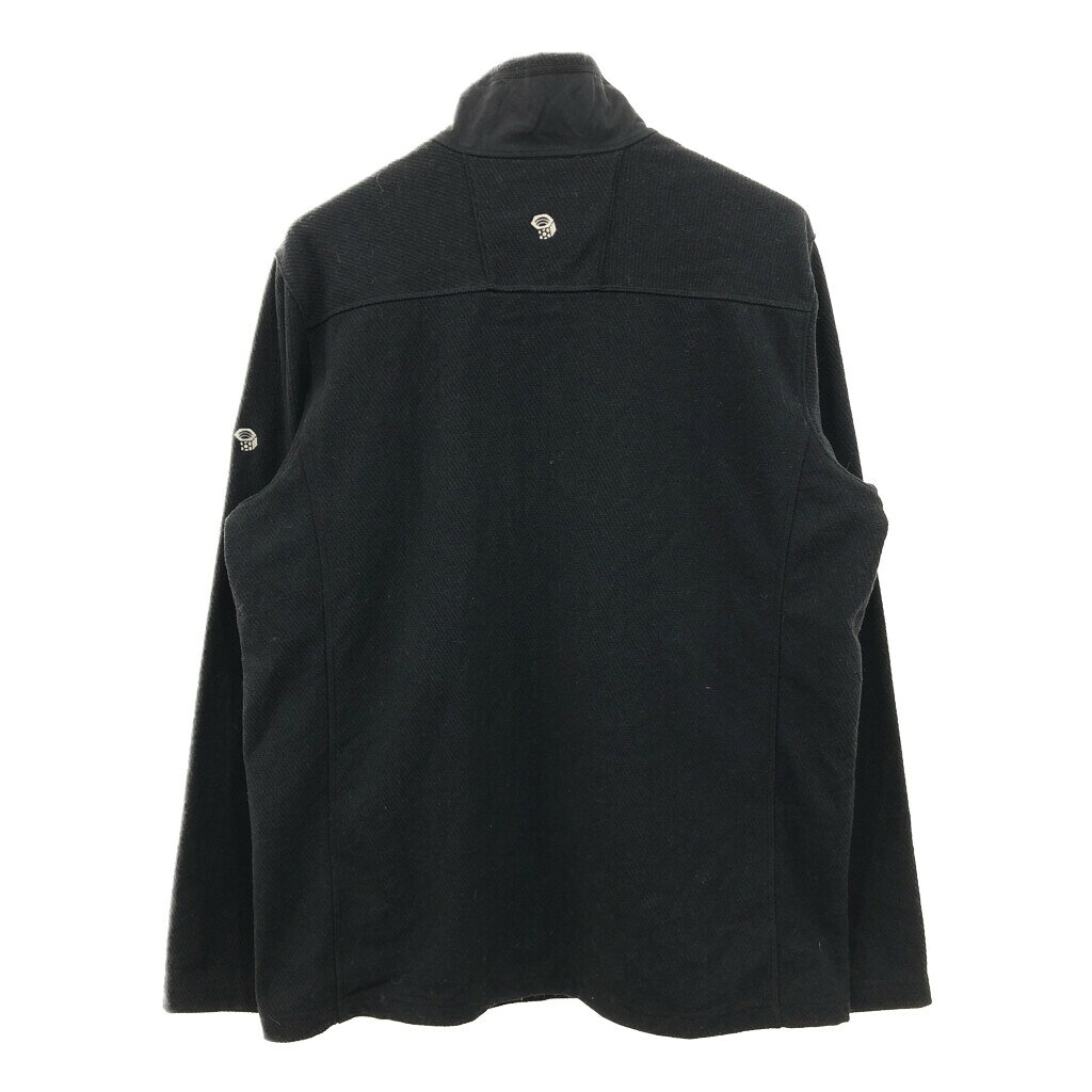 MOUNTAIN HARDWEAR マウンテンハードウェア ハーフジップ プルオーバー ジャケット アウトドア ブラック (メンズ XL) 中古 古着 Q9944