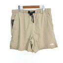 THE NORTH FACE ノースフェイス スイムショーツ アウトドア ベージュ (メンズ L) 中古 古着 R0338