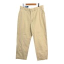 90年代 Polo by Ralph Lauren ポロ ラルフローレン PROSPECT PANT チノパンツ ポロチノ ベージュ (メンズ W32 L34) 中古 古着 R0396(4)