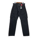 新品タグ付き BRACHIAL カーゴパンツ ブラック (メンズ S) 中古 古着 R0430(4)