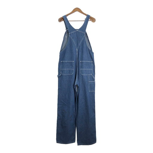 Carhartt カーハート デニム ビブオーバーオール ワーク ブルー (メンズ W36 L32) 中古 古着 R0778