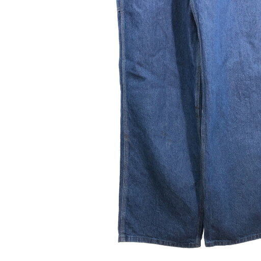 Carhartt カーハート デニム ビブオーバーオール ワーク ブルー (メンズ W36 L32) 中古 古着 R0778