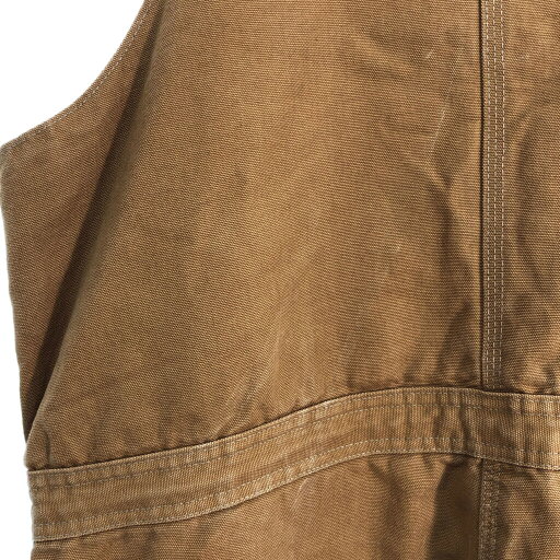Carhartt カーハート ダック ダブルニー ビブオーバーオール ブラウン (メンズ W34 L30) 中古 古着 R0938