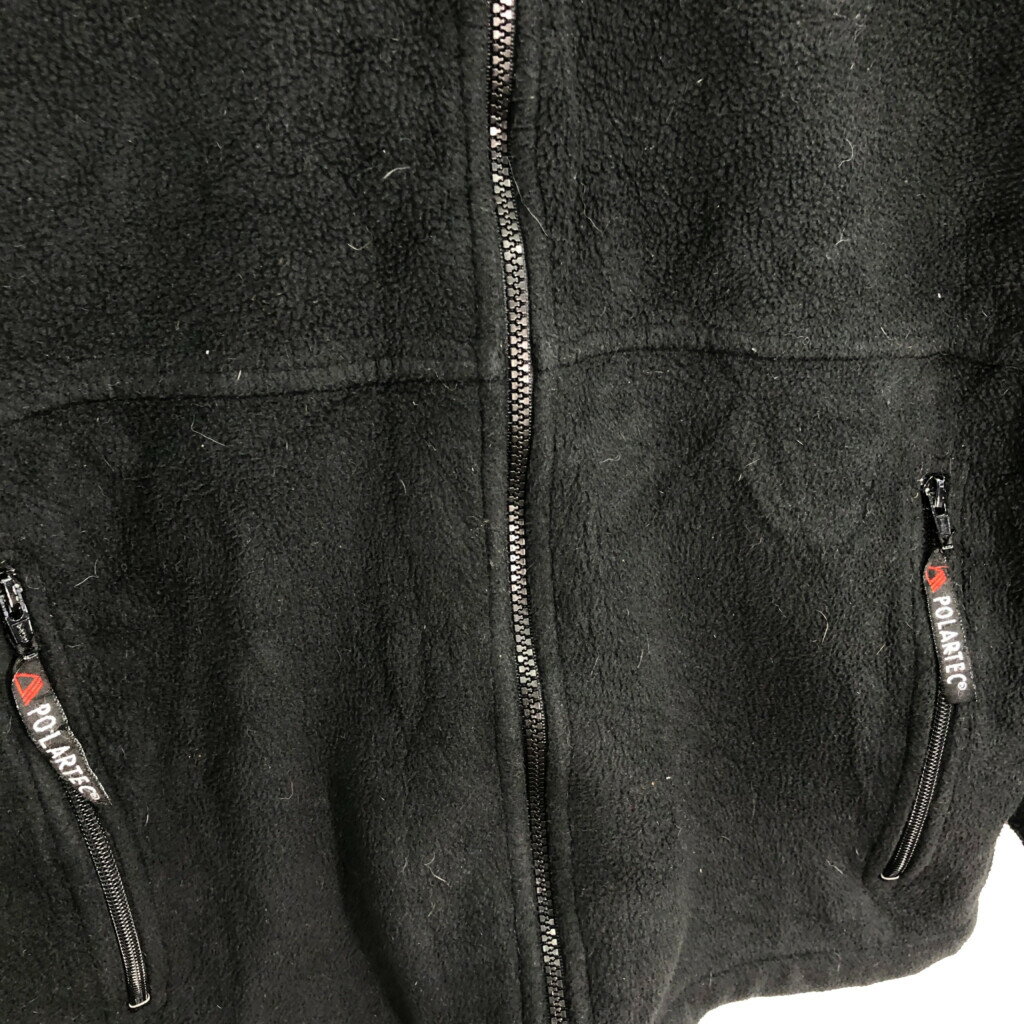 THE NORTH FACE ノースフェイスPOLARTEC フリースジャケットアウトドア ブラック (メンズ XL相当) 中古 古着 R1096