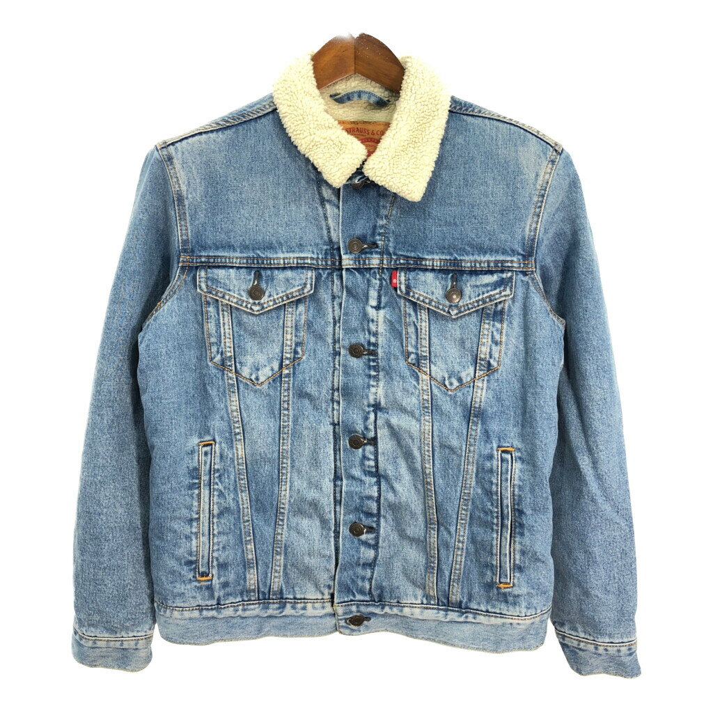Levi's リーバイス デニムボアトラッカージャケット ブルー (メンズ M) 中古 古着 R1110