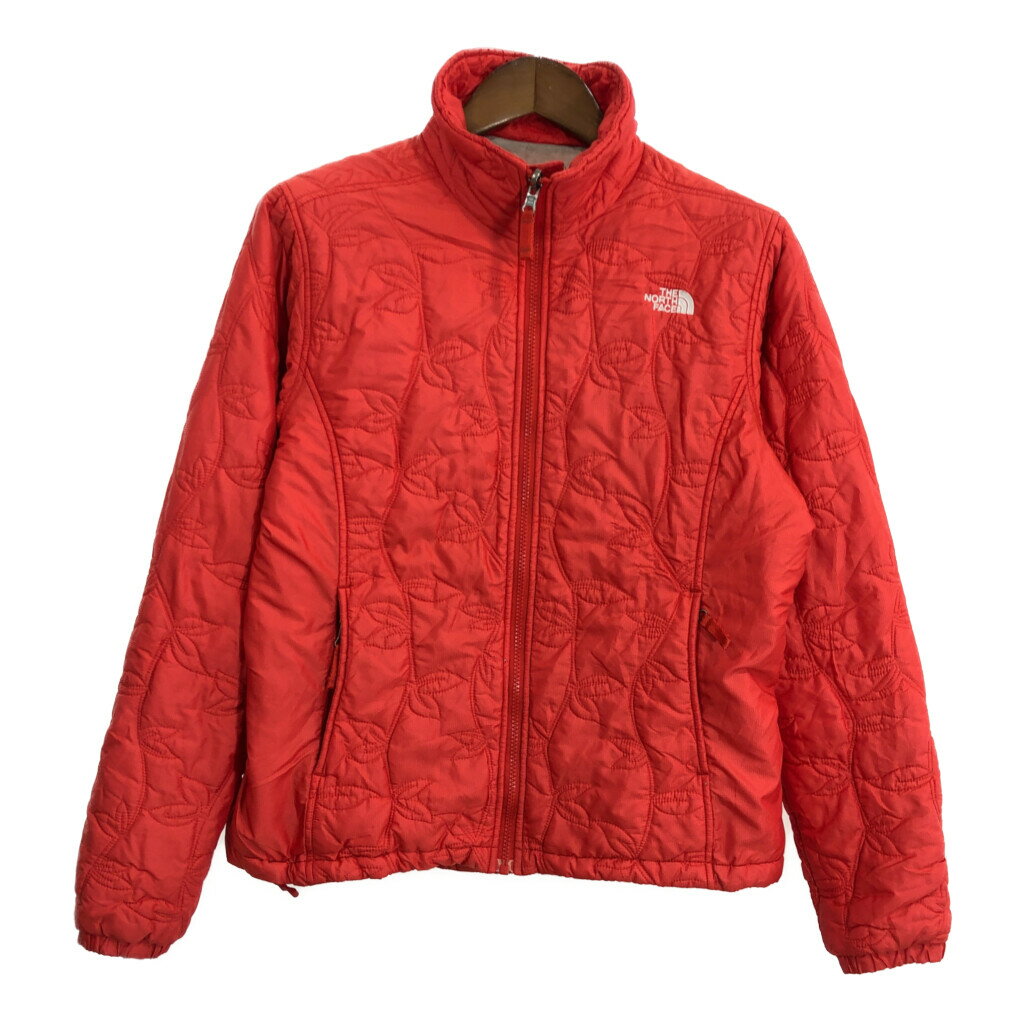 THE NORTH FACE ノースフェイス キルティング 中綿ジャケット アウトドア レッド (レディース L) 中古 古着 R1250