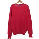 90年代 Polo by Ralph Lauren ポロ ラルフローレン コットン セーター レッド (メンズ L) 中古 古着 R1643