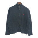 Polo by Ralph Lauren ポロ ラルフローレン ドライバーズニットセーター ワンポイントロゴ ブラック (メンズ L) 中古 古着 R2270