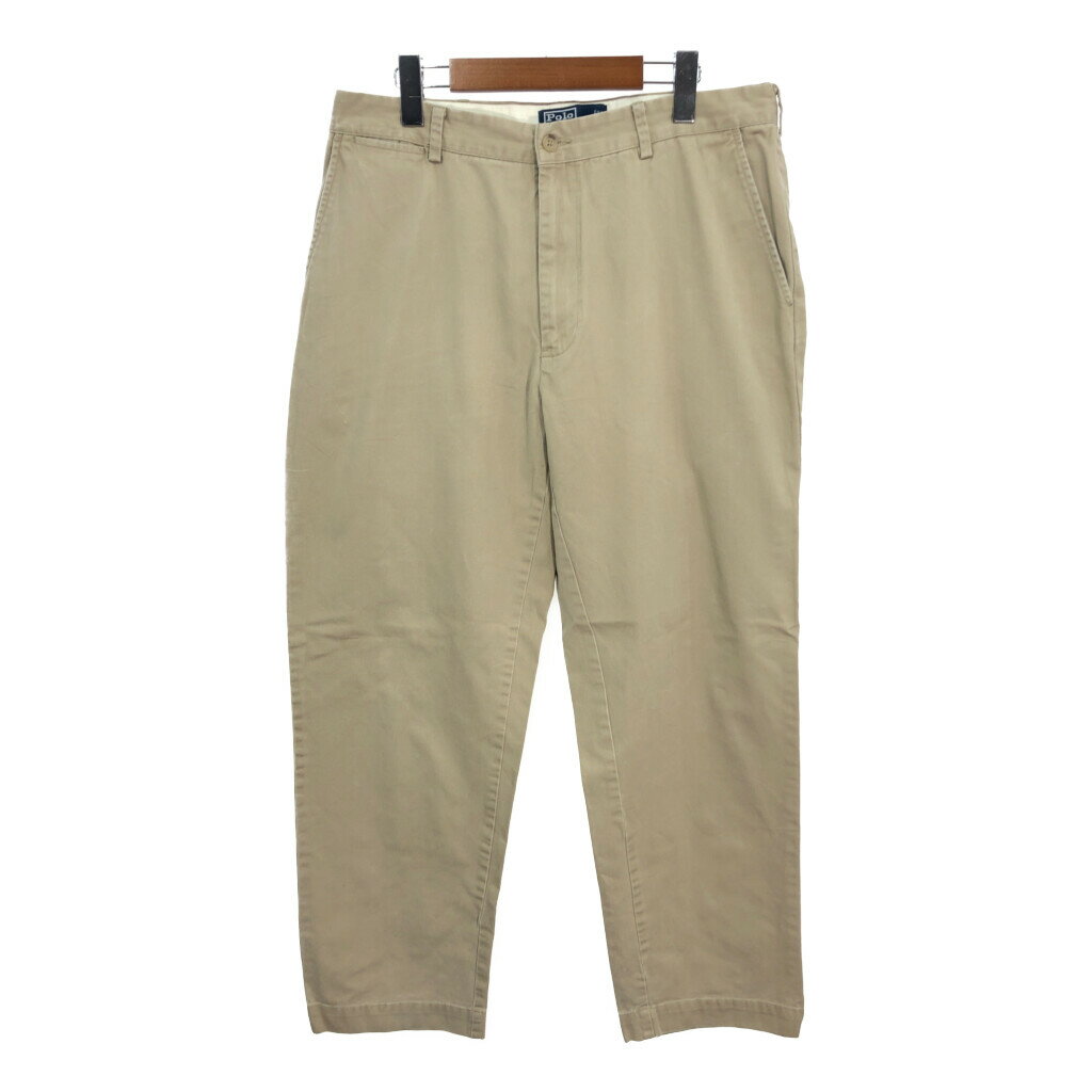 Polo by Ralph Lauren ポロ ラルフローレン チノパンツ ポロチノ ベージュ (メンズ W34 L30) 中古 古着 R2306
