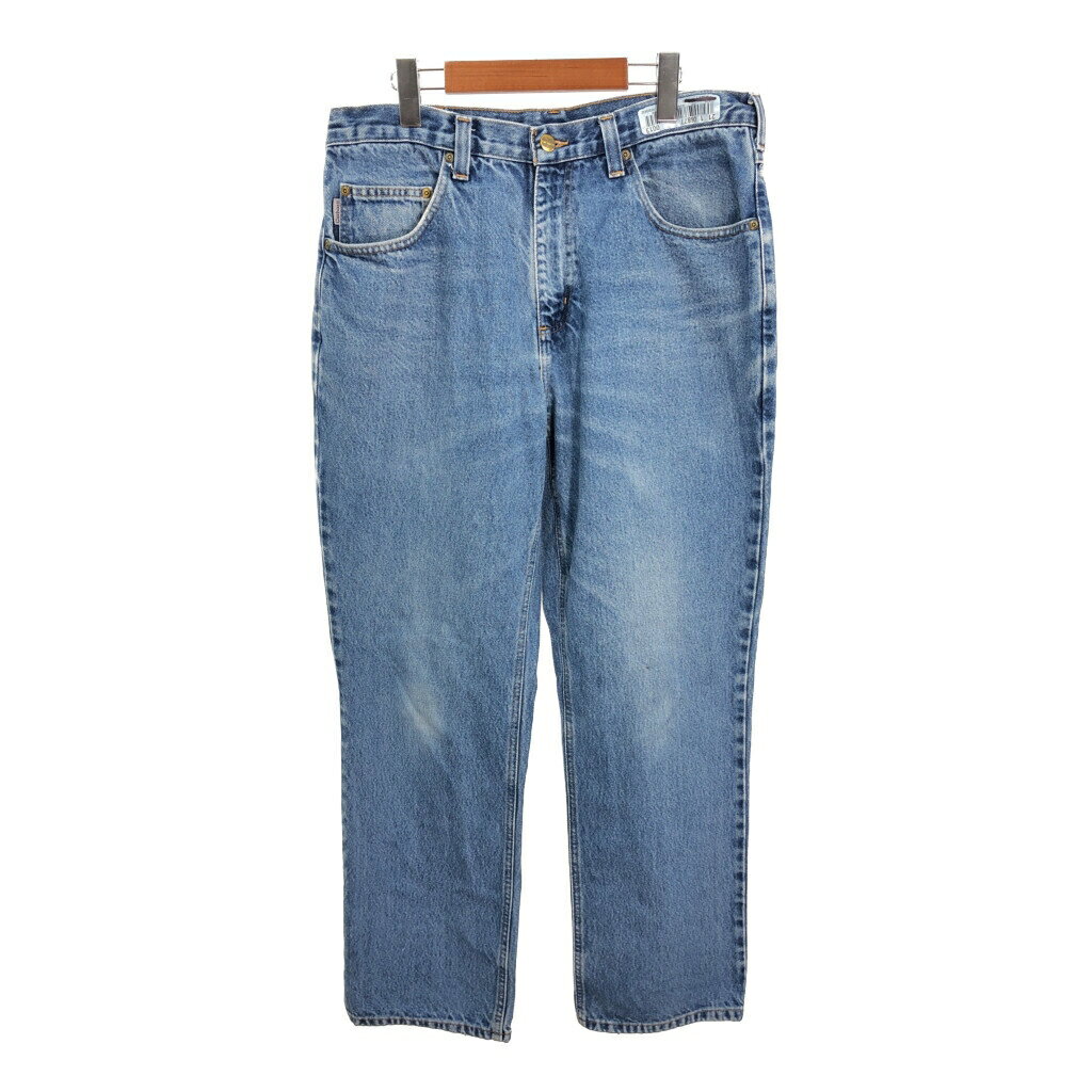 Carhartt カーハート デニムパンツ ブルー (メンズ W34 L32) 中古 古着 R2375
